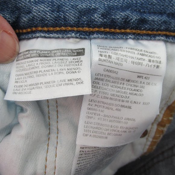 Levi's 501 Blue Jeans 36x30 - Picture 9 of 16